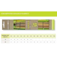 Lana Grossa - Strumpfstricknadel Bambus 15cm 2.0mm