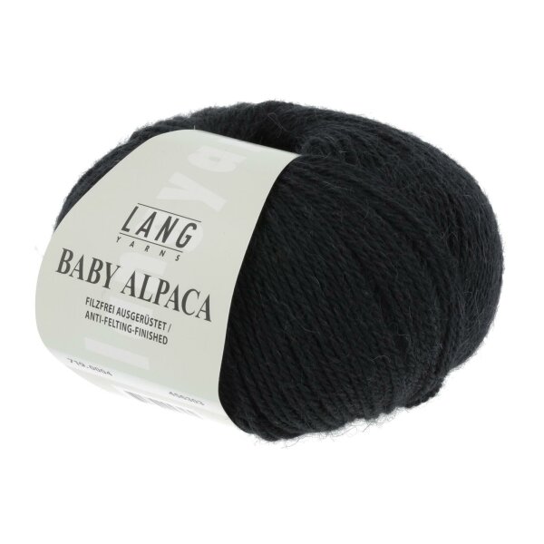 Lang Yarns - Baby Alpaca 0004 schwarz