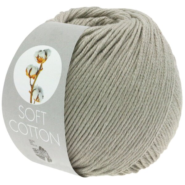 Lana Grossa - Soft Cotton 0004 grüngrau