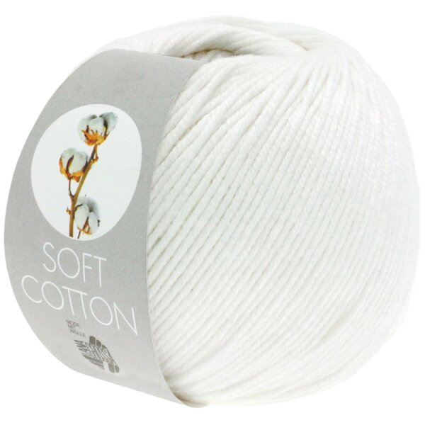 Lana Grossa - Soft Cotton 0010 weiß