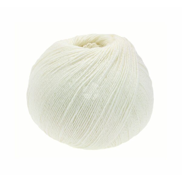 Lana Grossa - Meilenweit 100g Cotton Bamboo 0009 weiß