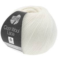 Lana Grossa - Cool Wool Lace 0014 rohweiß
