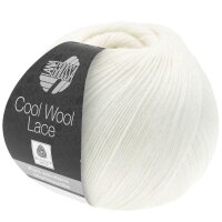 Lana Grossa - Cool Wool Lace 0028 weiß