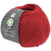 Lana Grossa - Cool Wool Melange GOTS 0115 rot meliert