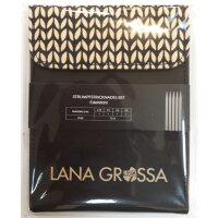 Lana Grossa - Strumpfstricknadel-Set Edelstahl (schwarz)