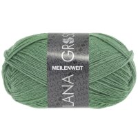 Lana Grossa - Meilenweit 4-fach 50g 1377 graugrün