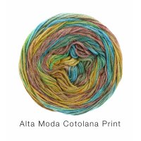 Lana Grossa - Alta Moda Cotolana Print 0101 türkis...