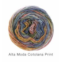 Lana Grossa - Alta Moda Cotolana Print 0105 gelb ocker...