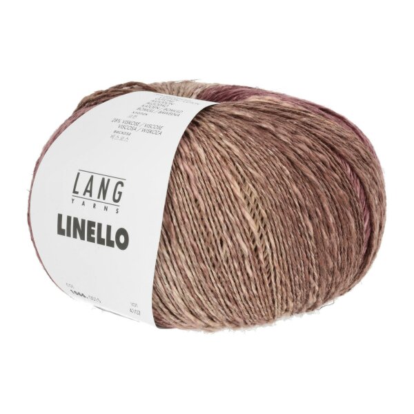 Lang Yarns - Linello 0015 cognac/bordeaux