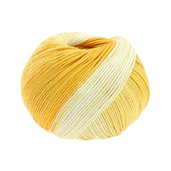 Lana Grossa - Soft Cotton Degradé 0112 zartgelb vanille gelb dottergelb
