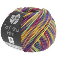 Lana Grossa - Cool Wool Print 0826 gelb resedagrün...