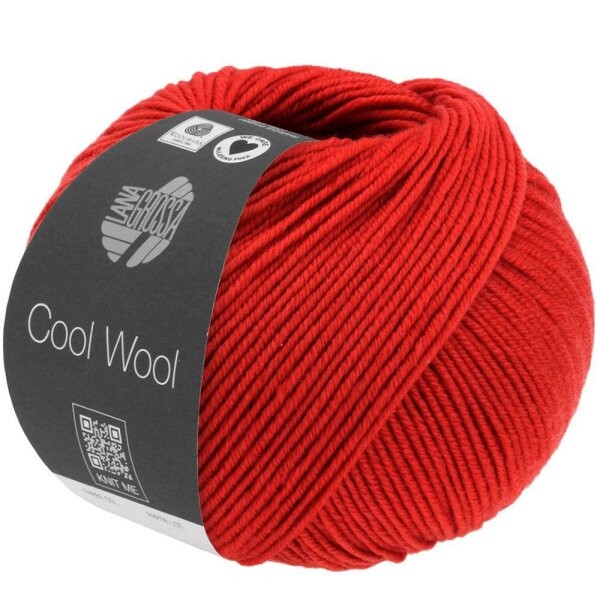 Lana Grossa - Cool Wool Melange 1405 rot meliert