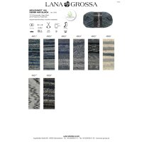 Lana Grossa - Meilenweit 100g Denim Mix Black
