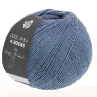 Lana Grossa - Cool Wool 4 Socks Uni 7704 jeansblau