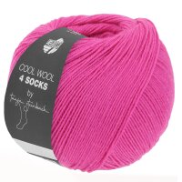 Lana Grossa - Cool Wool 4 Socks Uni 7717 fuchsia
