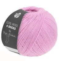 Lana Grossa - Cool Wool 4 Socks Uni 7718 rosa