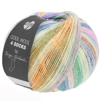 Lana Grossa - Cool Wool 4 Socks Print 7753 hellgrau...