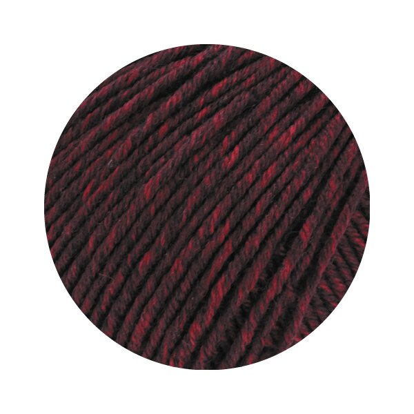 Lana Grossa - Cool Wool Big Melange 7352 dunkelrot schwarzrot meliert
