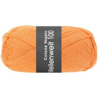 Lana Grossa - Meilenweit 100g Cotone Vegano 0009 orange