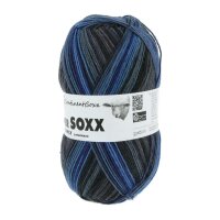 Lang Yarns - Super Soxx Color 4-fach 0406 blau grau