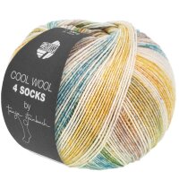 Lana Grossa - Cool Wool 4 Socks Print 7759 senfgelb natur...
