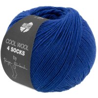 Lana Grossa - Cool Wool 4 Socks Uni 7721 royalblau