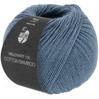Lana Grossa - Meilenweit 100g Cotton Bamboo 0034 jeansblau