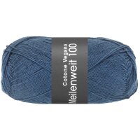 Lana Grossa - Meilenweit 100g Cotone Vegano 0023 jeansblau